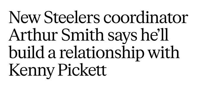 New Steelers coordinator Arthur Smith says he'll build a relationship with Kenny Pickett 