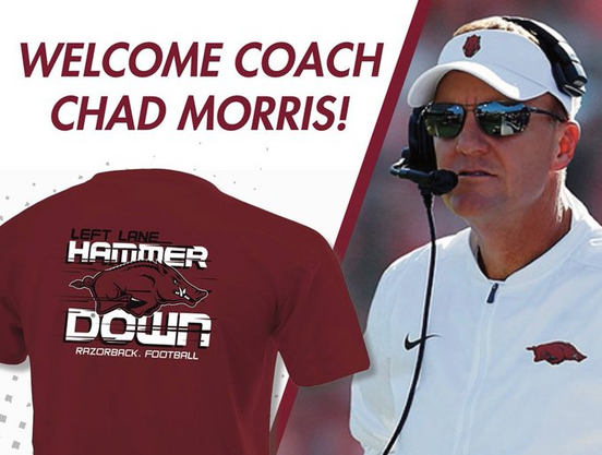 Razorback Football: 

WELCOME COACH CHAD MORRIS!